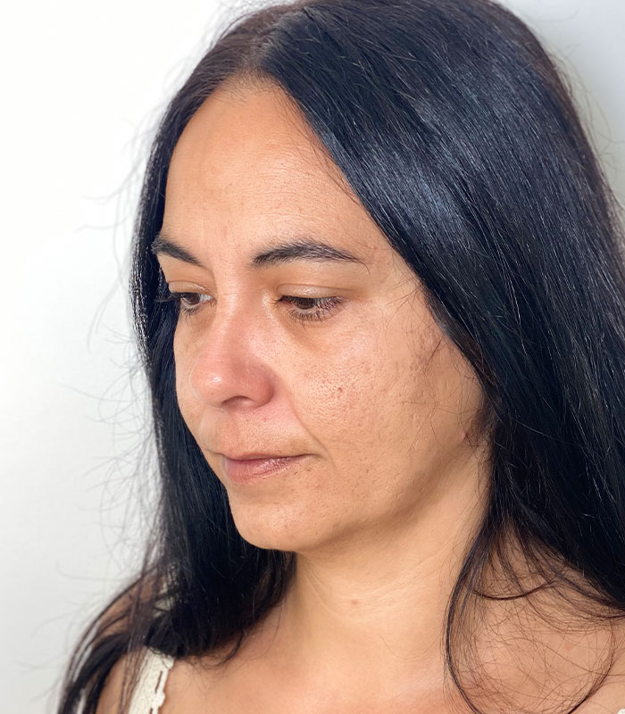 Antes maquillaje de invitada.
